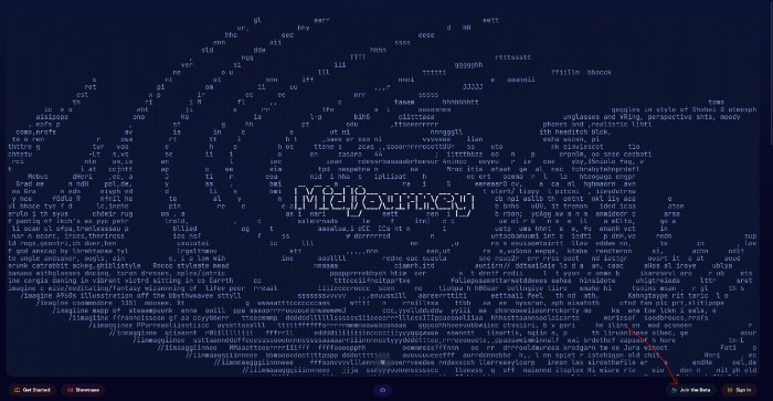 Midjourney home page