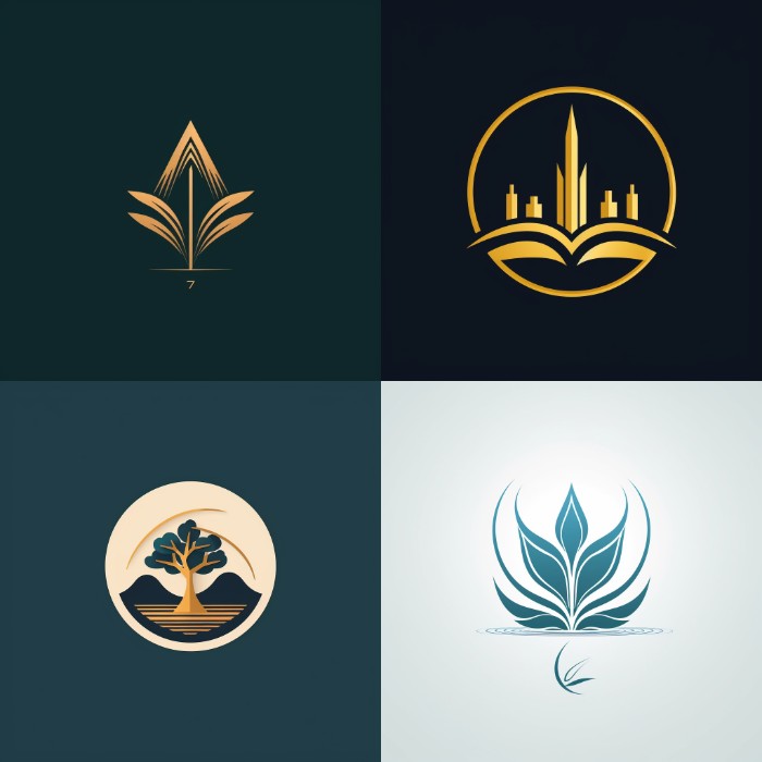 minimalistic vector logo, prosperity, business, finance