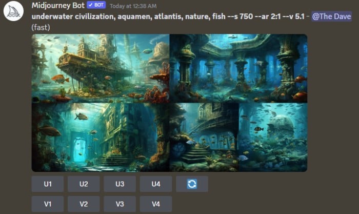 underwater civilization generated image