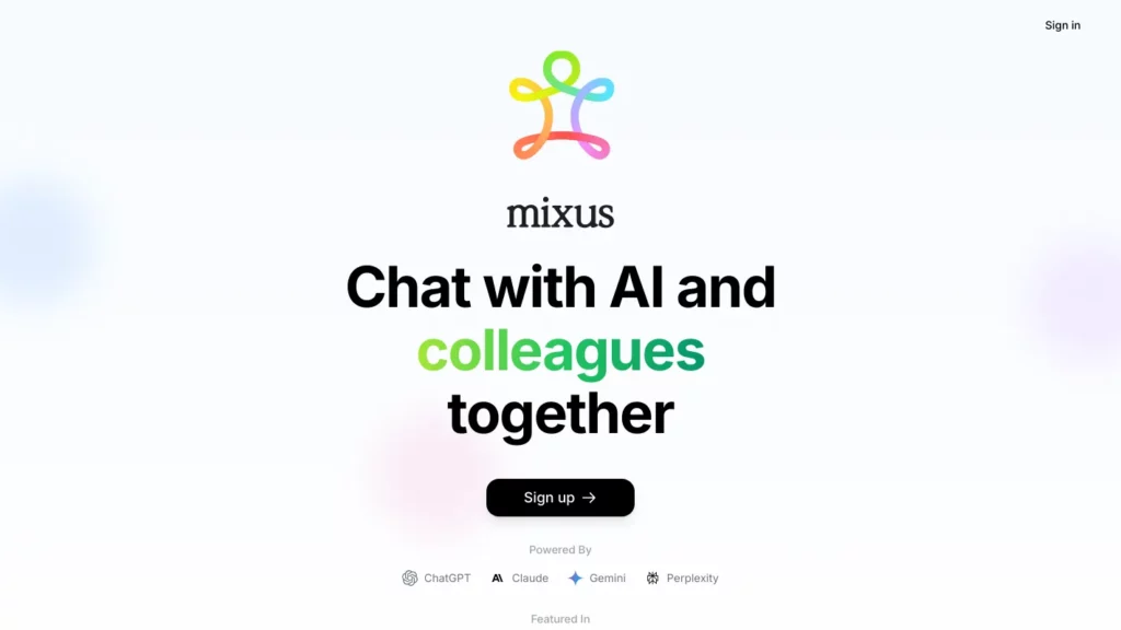Mixus AI Website
