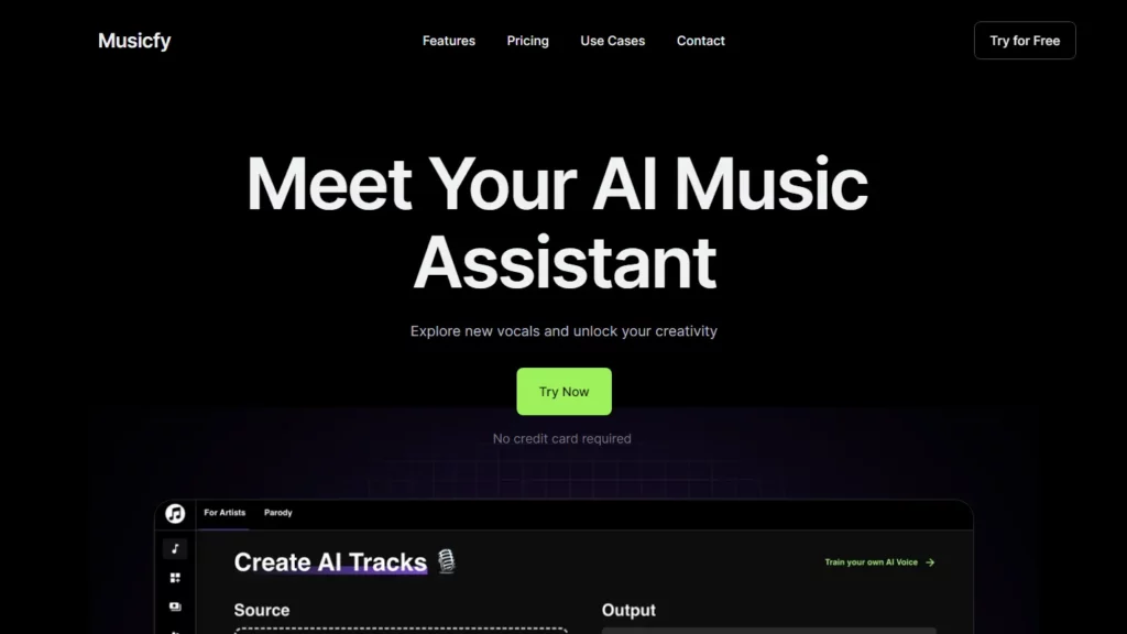musicfy website