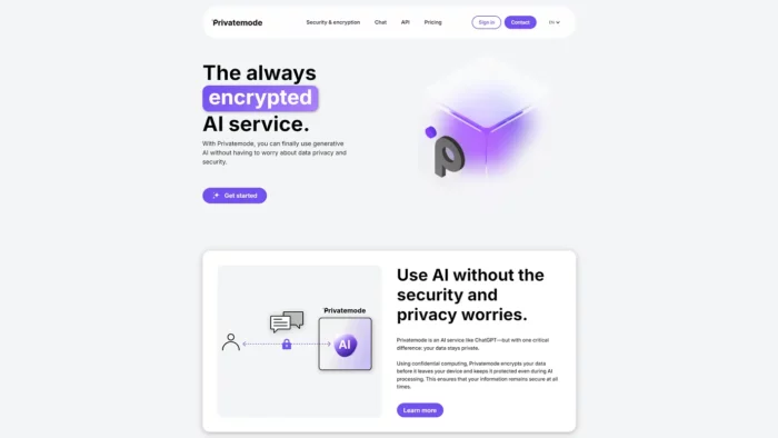 Privatemode AI Website
