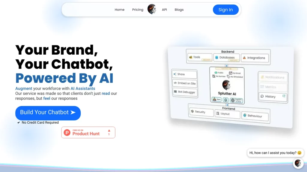splutter ai Website